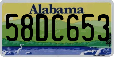 AL license plate 58DC653