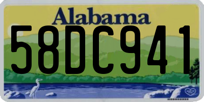 AL license plate 58DC941