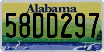 AL license plate 58DD297