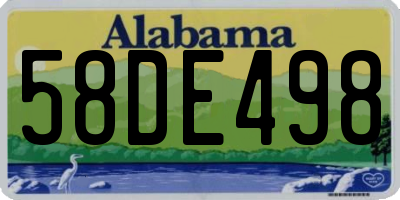 AL license plate 58DE498
