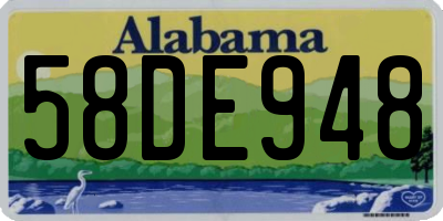 AL license plate 58DE948