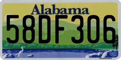 AL license plate 58DF306