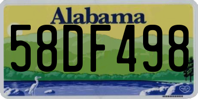 AL license plate 58DF498