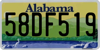 AL license plate 58DF519