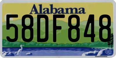 AL license plate 58DF848