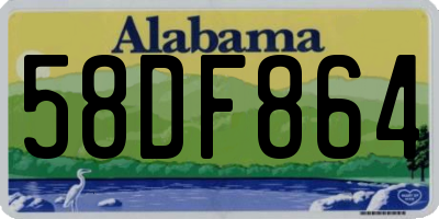 AL license plate 58DF864