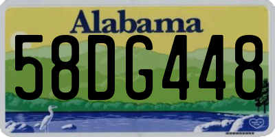AL license plate 58DG448