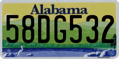 AL license plate 58DG532
