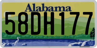 AL license plate 58DH177