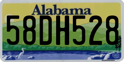 AL license plate 58DH528