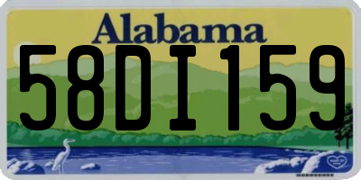 AL license plate 58DI159