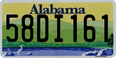 AL license plate 58DI161