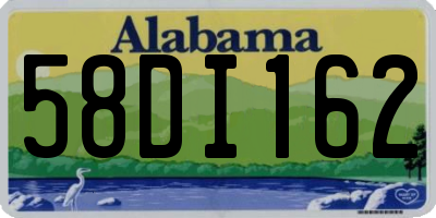 AL license plate 58DI162