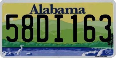 AL license plate 58DI163