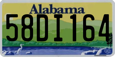 AL license plate 58DI164