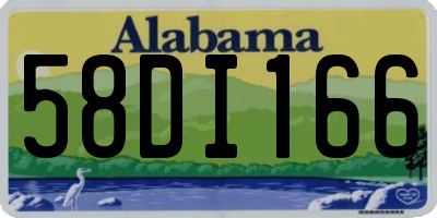 AL license plate 58DI166