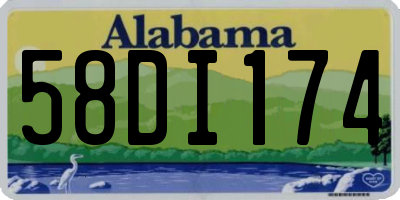 AL license plate 58DI174
