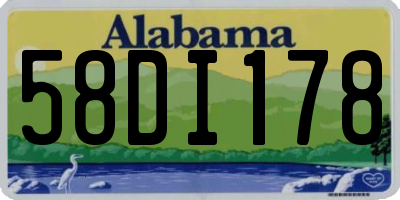 AL license plate 58DI178