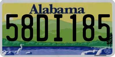 AL license plate 58DI185