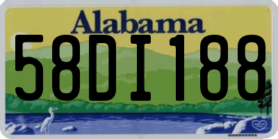 AL license plate 58DI188