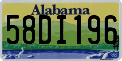 AL license plate 58DI196