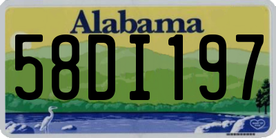AL license plate 58DI197