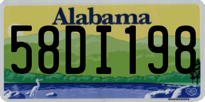 AL license plate 58DI198