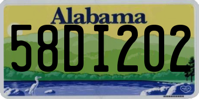 AL license plate 58DI202