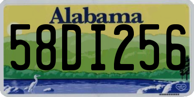 AL license plate 58DI256