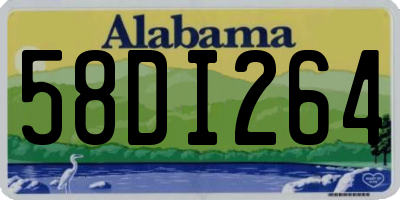 AL license plate 58DI264