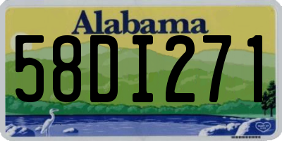 AL license plate 58DI271