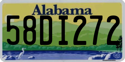AL license plate 58DI272