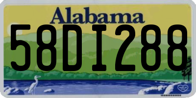AL license plate 58DI288