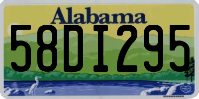 AL license plate 58DI295