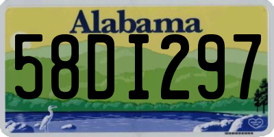 AL license plate 58DI297
