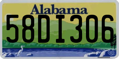 AL license plate 58DI306