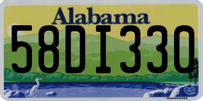 AL license plate 58DI330
