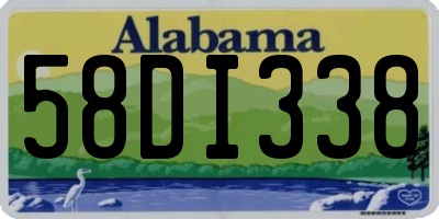 AL license plate 58DI338