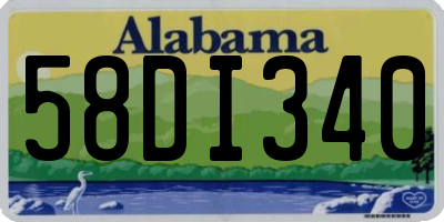 AL license plate 58DI340