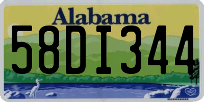 AL license plate 58DI344