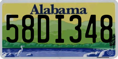 AL license plate 58DI348