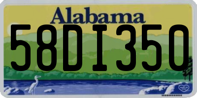 AL license plate 58DI350