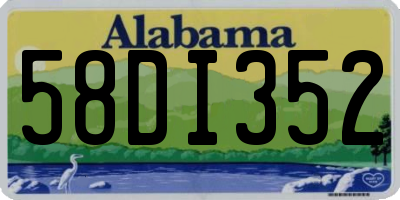 AL license plate 58DI352