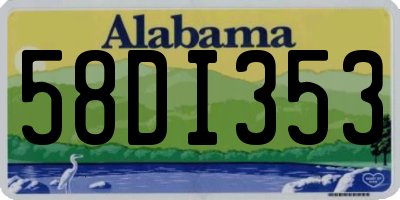 AL license plate 58DI353