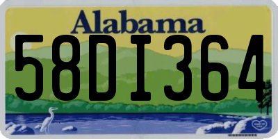 AL license plate 58DI364