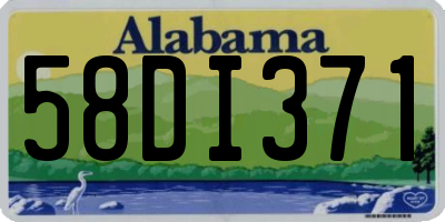 AL license plate 58DI371