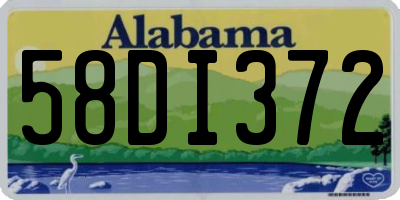 AL license plate 58DI372
