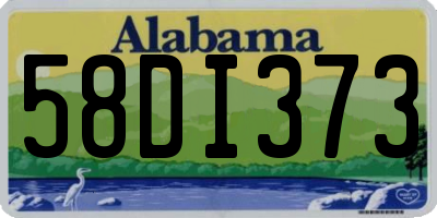 AL license plate 58DI373