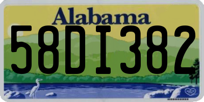 AL license plate 58DI382