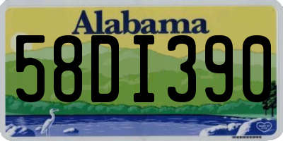 AL license plate 58DI390